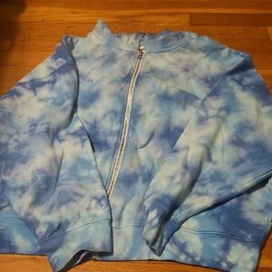 Victoria's Secret Blue Tie-Dye Hoodie